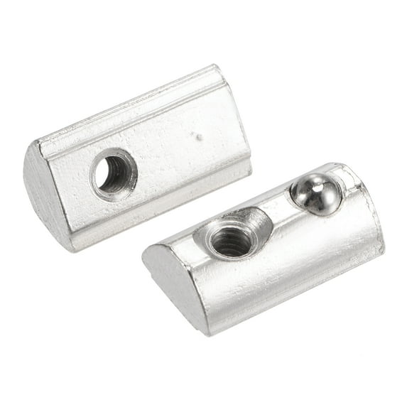 Uxcell M4 Roll in Spring T-nut with Ball Carbon Steel for 3030 Series Rail with 8mm Slot 50 Pack