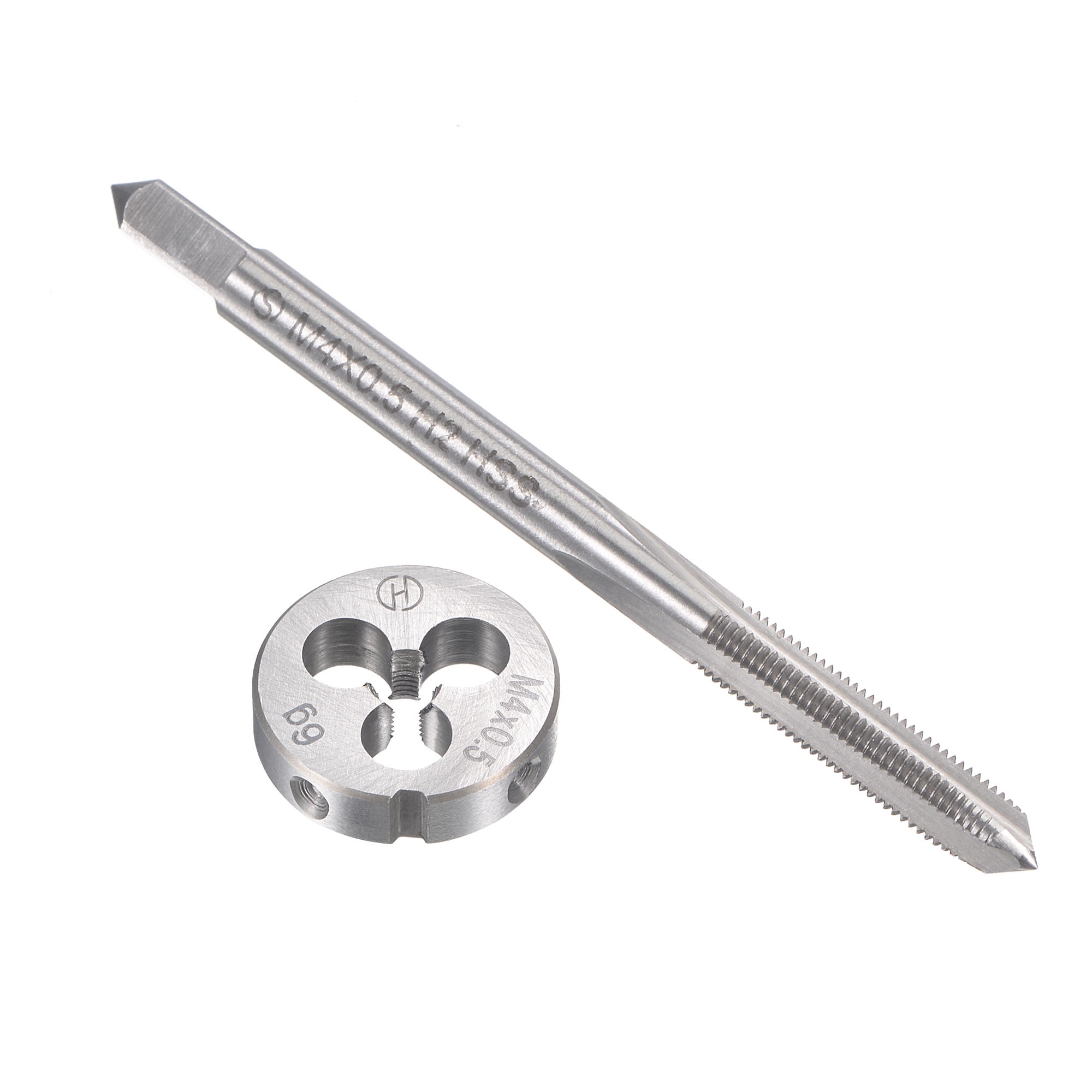 Uxcell M4 x 0.5mm Metric Easy Repair Tap and Die Set, Machine