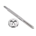 thumbnail image 1 of Uxcell M4 x 0.5mm Metric Tap and Die Set Machine Thread Tap with Round Die, 1 of 6