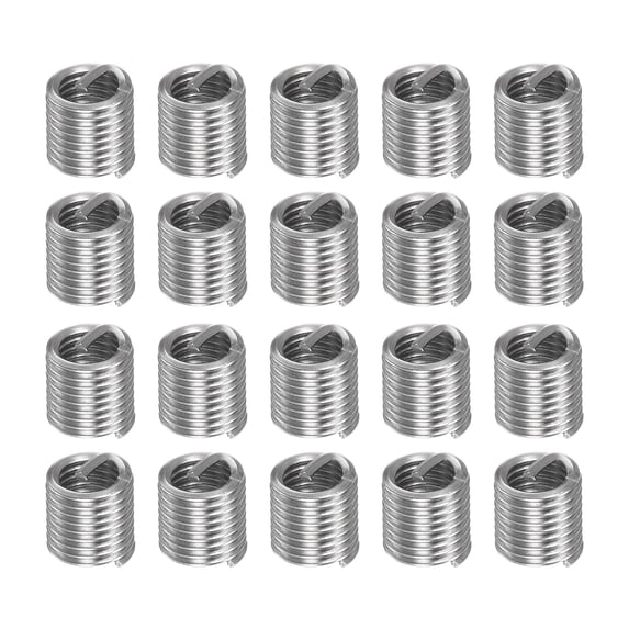 Thread Blank Insert Uxcell M4 x 0.7 2D 8mm 304 Stainless Steel Wire Thread Insert Threaded ...