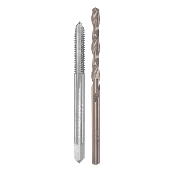 Uxcell M4 x 0.7 H2 Straight Flute Thread Tap 3.3mm Drill Bit Set High Speed Steel