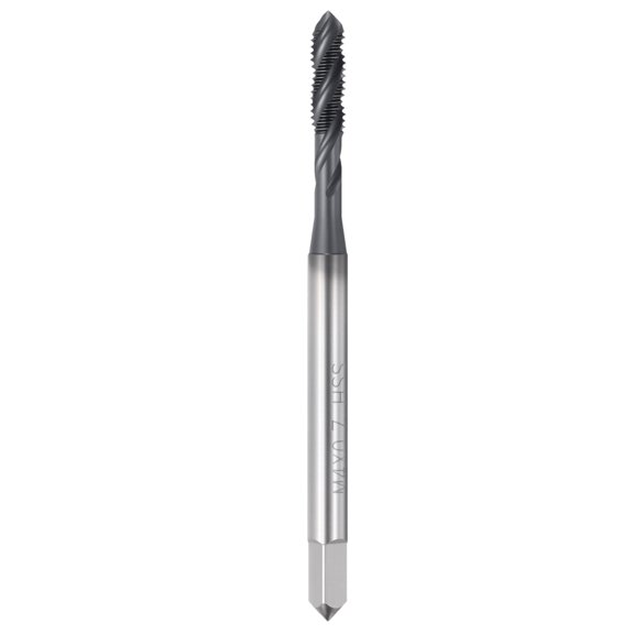 Uxcell M4 x 0.7 Spiral Flute Thread Tap - M2 High Speed Steel Right Hand Thread Tap TICN Finish Screw Thread Milling Machine Taps Threading Tapping