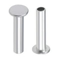 thumbnail image 1 of Uxcell M4 x 0.71'' Flat Head Semi-Tubular Rivets Aluminum  Silver Tone 100 Pcs, 1 of 3