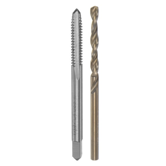 Uxcell M4 x 1 Left Hand Straight Flute Thread Tap 3mm Drill Bit Set High Speed Steel