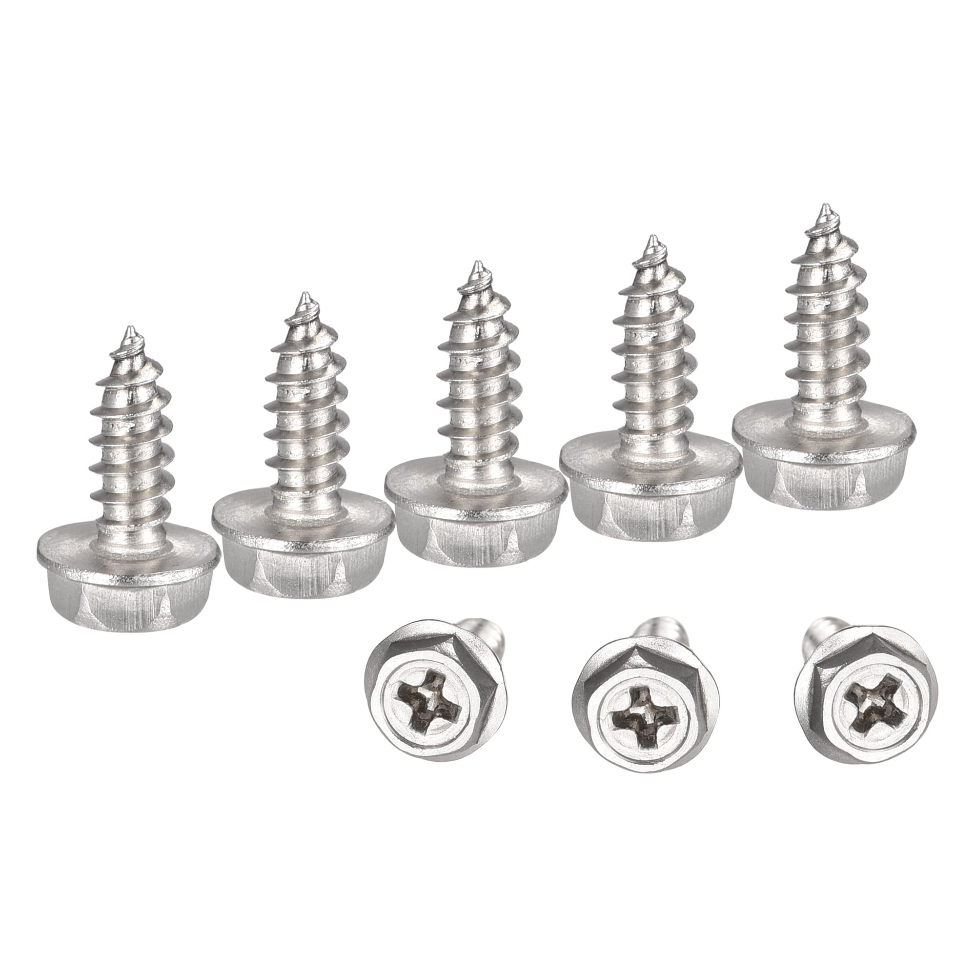 Uxcell M3.5x25mm Phillips Flat Head Self-Tapping Screws - Black Zinc Plated, 25 Pack