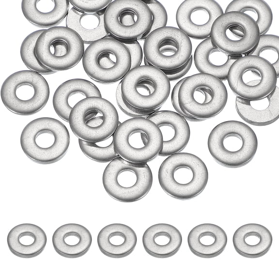 Uxcell M4 x 12mm Metal Screw Washers Set, 36Pcs 304 Stainless Steel Flat Washers