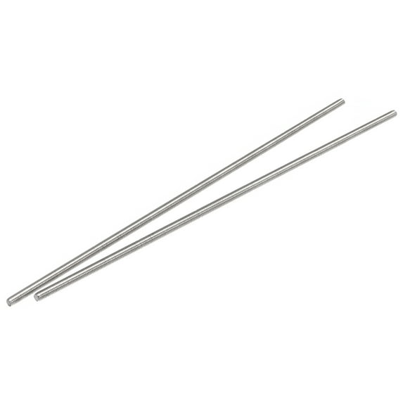 Uxcell M4 x 200mm 304 Stainless Steel Fully Threaded Rod Right Hand Threads 2 Pack
