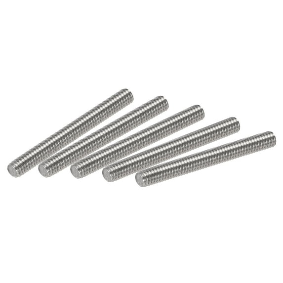 Uxcell M4 x 30mm Fully Threaded Rod 304 Stainless Steel Right Hand Threads 25 Pack