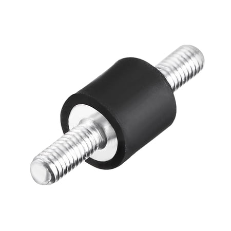 Uxcell M4x 0.39'' Vibration Isolator Mounts Shock Absorber Rubber Black 4pcs
