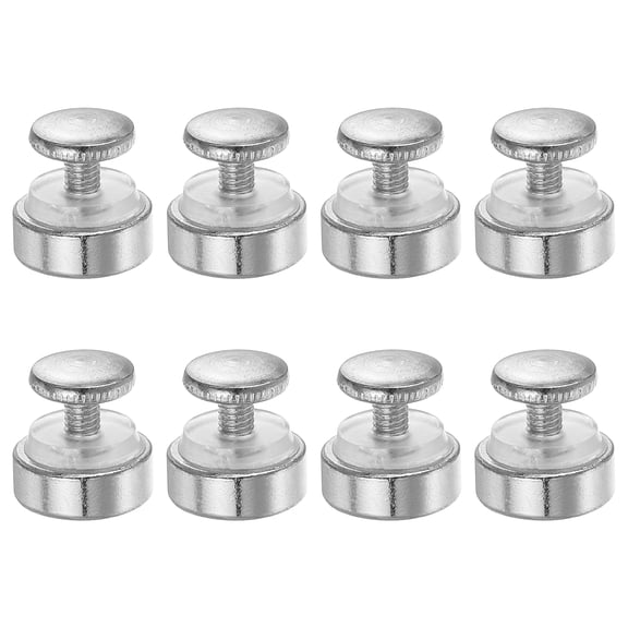 Uxcell M4x0.7 Standoff Screws with Spacers, 8 Pack Wall Mounting Hardware Thumb Screw Fasteners for Acrylic Glass Signs