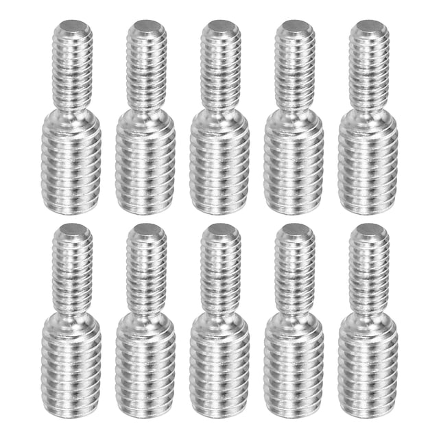 Uxcell M4x0.7 to M6x1 Double End Threaded Stud Screw Bolt 304 Stainless ...