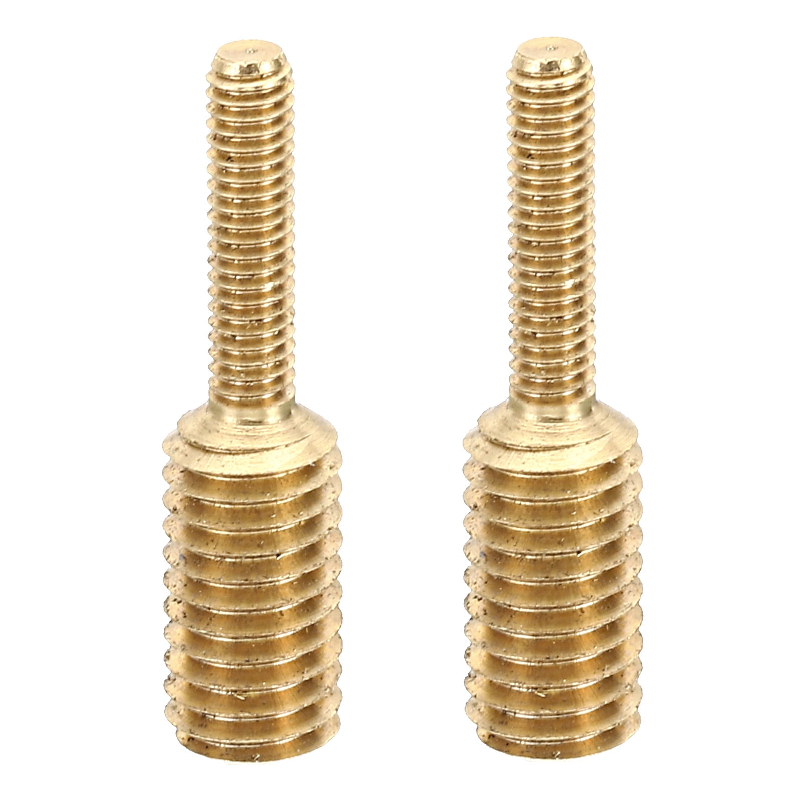 Uxcell M4x0.7 to M8x1.25 Double End Stud Screw Bolt, 2pcs Brass Rod ...