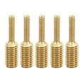 thumbnail image 1 of Uxcell M4x0.7 to M8x1.25 Double End Stud Screw Bolt, 5pcs Brass Rod Bolts Thread Reducer Adapter 32mm, 1 of 5