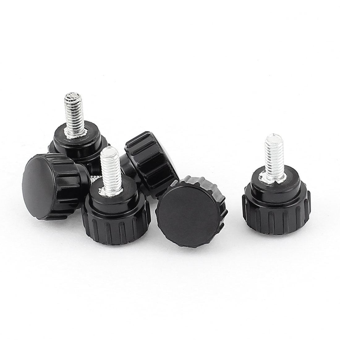 Uxcell M4x10 Plastic Head Male Threaded Knurled Grip Knobs Thumb Screw ...