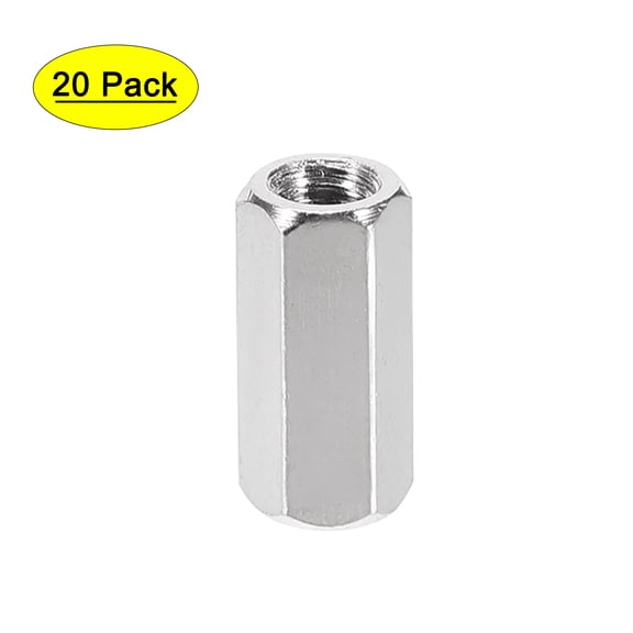 Uxcell M4x10mm Female to Female Hex Nickel Plated Spacer 20 Count