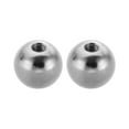 thumbnail image 1 of Uxcell M4x12.7mm Ball Nuts Knob, 2 Pcs Female Thread 304 Stainless Steel Round Blind Hole Screw Cap Cover, Silver, 1 of 6