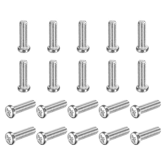Uxcell M4x14-0.7mm Pan Head Machine Screws, Phillips Drive for Computers, 50 Pcs