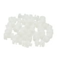 thumbnail image 1 of Uxcell M4x8mm White Nylon Bolts Plastic Nuts Full Thread Head Screws and Nuts Set for Industrial Home Fastening Projects, 24 Sets, 1 of 5