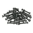 thumbnail image 1 of Uxcell M4x30mm Black Nylon Bolts Plastic Nuts Full Thread Head Screws and Nuts Set for Industrial Home Fastening Projects, 24 Sets, 1 of 5