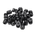 thumbnail image 1 of Uxcell M3x5mm Black Nylon Bolts Plastic Nuts Full Thread Head Screws and Nuts Set for Industrial Home Fastening Projects, 24 Sets, 1 of 5