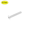 thumbnail image 1 of Uxcell M4x30mm Flat Head Machine Screws Inner Hex Screw 304 Stainless Steel Fasteners Bolts 20 Pack, 1 of 5