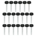 thumbnail image 1 of Uxcell M4x35mm Knurled Thumb Screws Clamping Screws Knobs Grip Bolts Fasteners for Furniture Hardware Black 20 Pack, 1 of 5