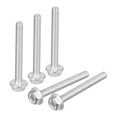 thumbnail image 1 of Uxcell M4x40mm Phillips Hex Head Flange Bolts, 30 Pack 304 Stainless Steel Screws, 1 of 5