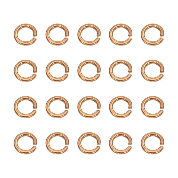 Uxcell M4x6x1.1mm Split Lock Washer, 20 PCS Copper Metric Spring Lock Gaskets Washer Spacers for Screws Bolts, Cooper Tone