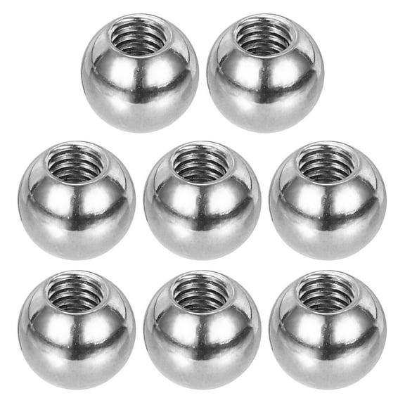 Uxcell M4x8mm Ball Nuts Knob, 8 Pcs Female Thread 304 Stainless Steel Round Cap Cover