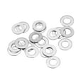 thumbnail image 1 of Uxcell M5 304 Stainless Steel Flat Washers, 5x10x0.5mm Ultra Thin Flat Spacers for Screw Bolt, 20 Pack, 1 of 5