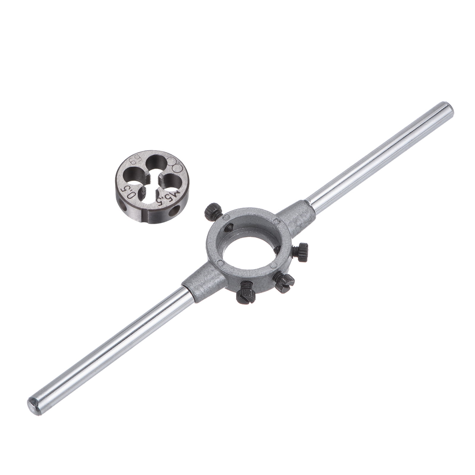 Uxcell M5.5 x 0.5 Threading Die and 20mm (M3.5-M6) Round Holder Die