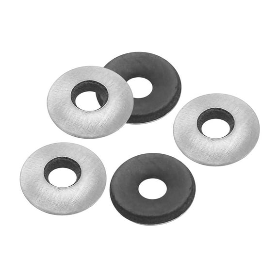Uxcell M5.5x16mm Galvanized EPDM Bonded Sealing Neoprene Rubber Washers Gasket 200 Pack