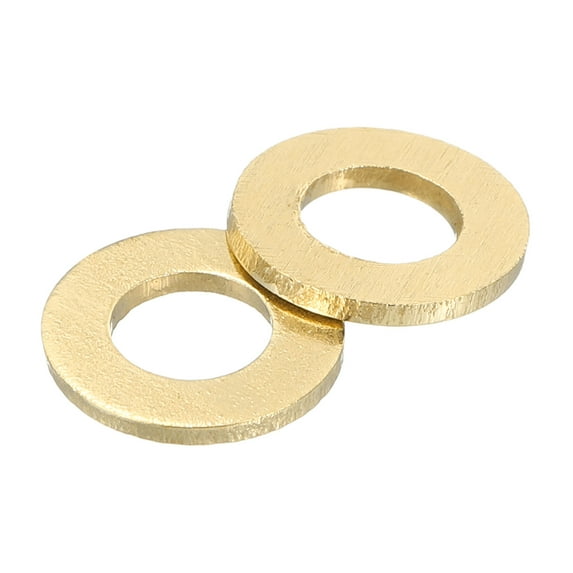 Uxcell M5 Flat Washer, 150 Pack Brass Ring Washers 10mm OD 1mm T Sealing Gasket Ring