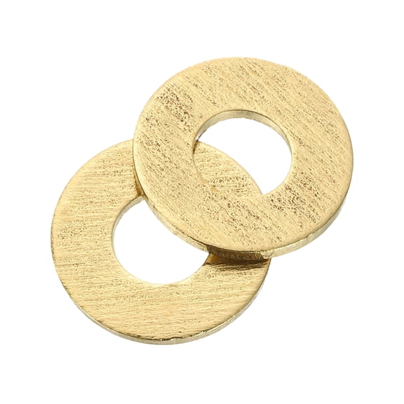 Uxcell M5 Flat Washer, 50 PackBrass Ring Washers 12mm OD 1mm Thick Sealing Gasket Ring