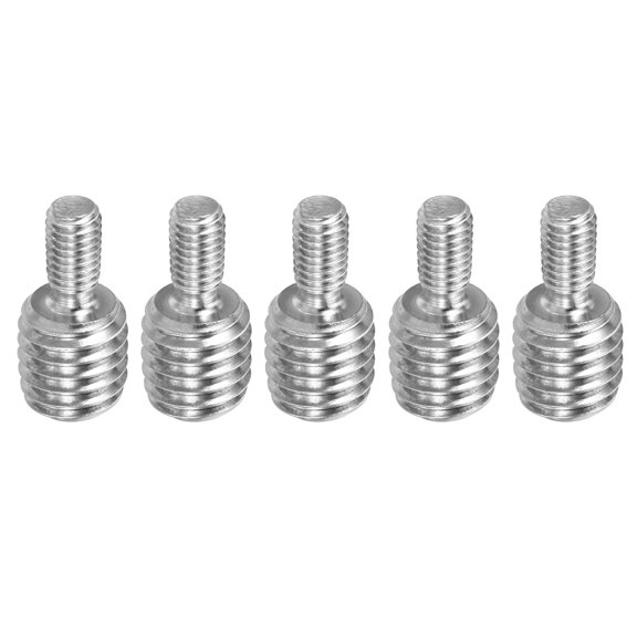 Uxcell M5*M10*20mm Double End Threaded Stud Screw Bolt, 5 Pack 304 Stainless