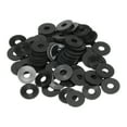 thumbnail image 1 of Uxcell M5 Nylon Flat Washer, 200 Pack 5mm ID 15mm OD 1mm Thick Sealing Spacer Gasket Ring, Black, 1 of 6