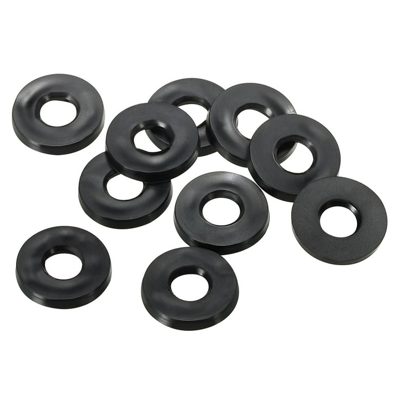 【WOOHWA】WASHER WRAP SK PT Uxcell M5 Rubber Flat Washer, 40 Pack 5mm ID 11mm OD 1.6mm