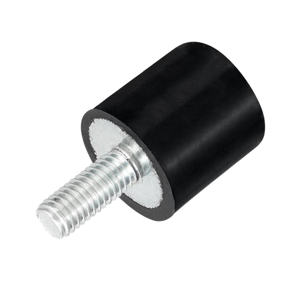 Uxcell M5 Rubber Vibration Shock Absorption Mount W Thread Stud 0.59" x 0.59"