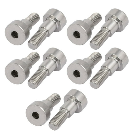 Uxcell M5 Thread Hex Socket Shoulder Bolt 6mm Shoulder Dia. 6mm Shoulder Length (10-pack)