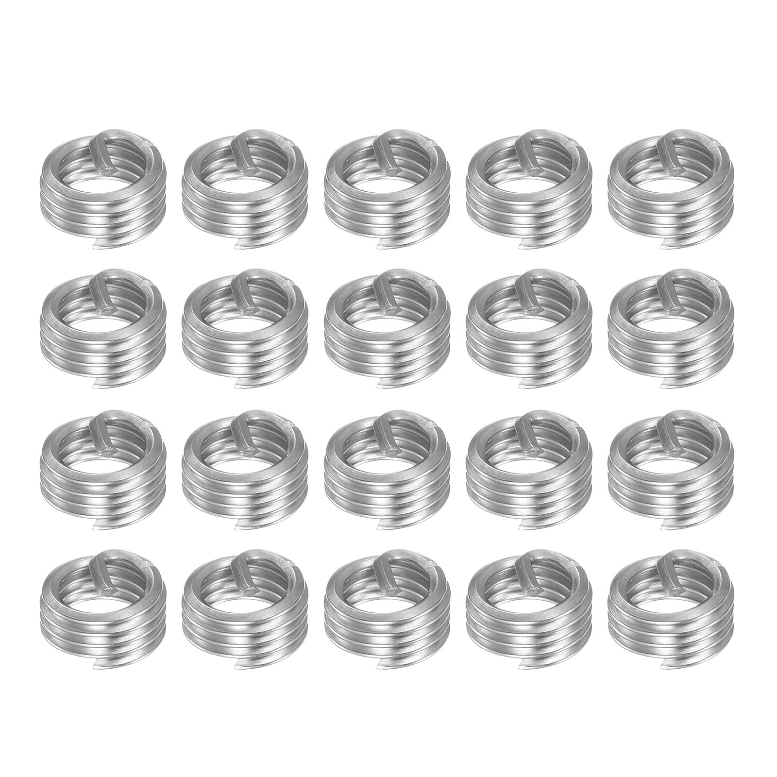 Uxcell M5 x 0.8 1D 5mm 304 Stainless Steel Wire Thread Insert Threaded ...