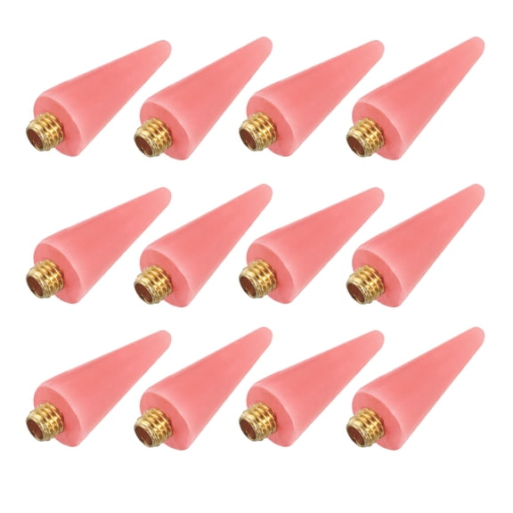 Uxcell M5 x 0.8mm Wax Tip Drill Pen, 12 Pack Drill Pen Wax Replacement Head Nail Rhinestones Picker, Pink