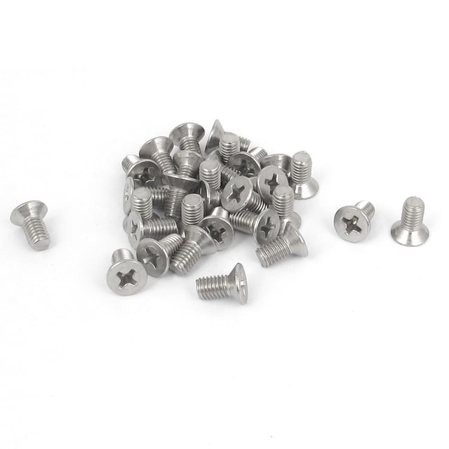 Uxcell M5 x 10mm Metric Flat Head Countersunk Bolts Machine Screws ...