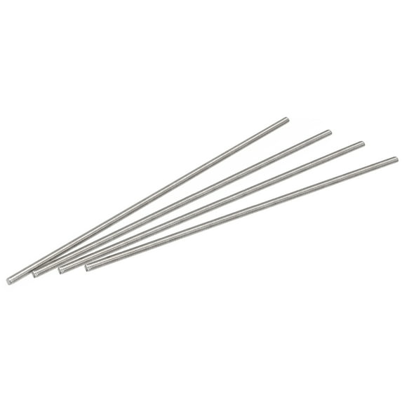 Uxcell M5 x 250mm 304 Stainless Steel Fully Threaded Rod Right Hand Threads 4 Pack
