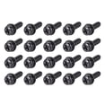 thumbnail image 1 of Uxcell M5x0.71'' Pan Head Machine Screws Bolts Combine Carbon Steel Black 20 pcs, 1 of 2