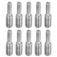 thumbnail image 1 of Uxcell M5x0.8 to M8x1.25 Double End Threaded Stud Screw Bolt 304 Stainless Steel Rod Reducer Adapter 30mm Long 10pcs, 1 of 5
