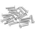 thumbnail image 1 of Uxcell M5x0.8x22mm 50 Pack Metal Flat Round Head Screws Phillips Drive Machine Bolt, 1 of 5