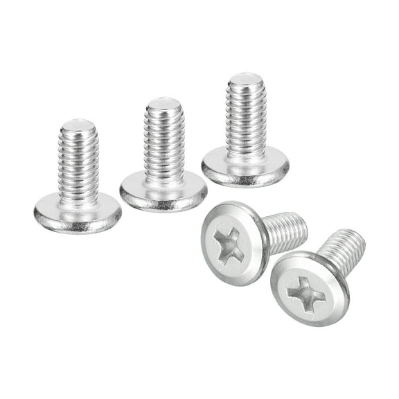 Uxcell M5x10mm Flat Round Head Phillips Head Screws, 20 Pack 304 Stainless Steel Phillips Drive Machine Screw