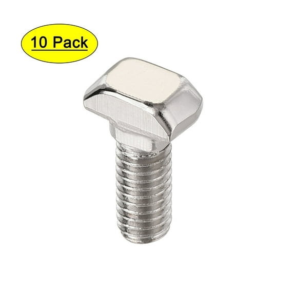 Uxcell M5x12mm T-Slot Drop-in Stud Sliding Bolt Carbon Steel 10 Pack