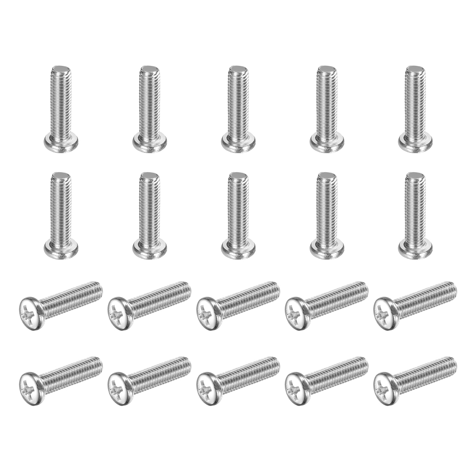 Uxcell M5x20-0.8mm Pan Head Machine Screws, Phillips Drive for Computers, 100 Pcs