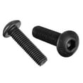 thumbnail image 1 of Uxcell M5x20mm Hex Socket Button Head Cap Bolts Screws Alloy Steel Black 50 Pack, 1 of 5